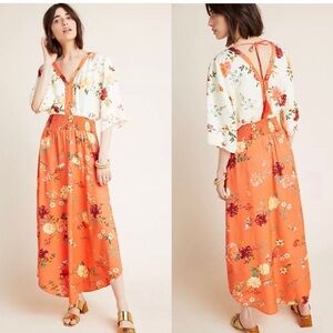 Farm Rio Kiera Maxi Dress Floral Small